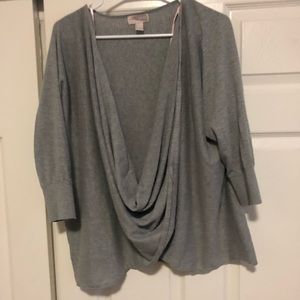 Grey knit sweater